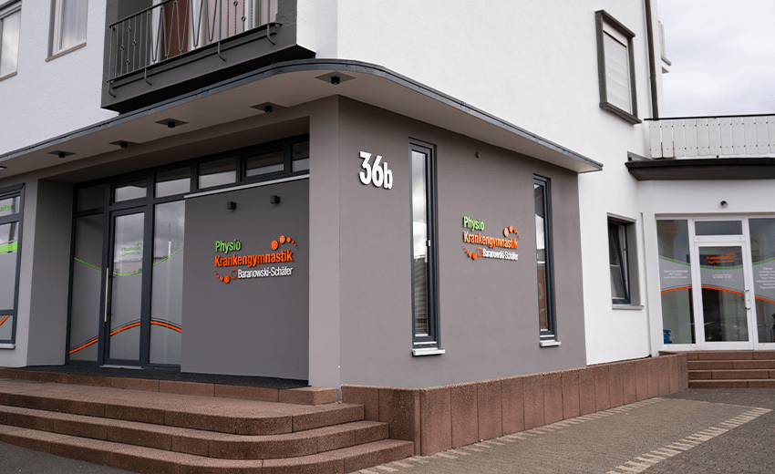 Außenbereich der Physiotherapiepraxis Baranowski-Schäfer in Korbach